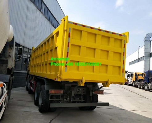 8x4 12 চাকা ভারী দায়িত্ব ডাম্প ট্রাক 50T 30M3 সিনোট্রুক হাও 7 ট্রাক