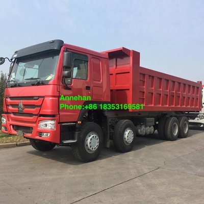 8x4 12 চাকা ভারী দায়িত্ব ডাম্প ট্রাক 50T 30M3 সিনোট্রুক হাও 7 ট্রাক