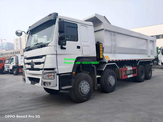 8x4 12 চাকা ভারী দায়িত্ব ডাম্প ট্রাক 50T 30M3 সিনোট্রুক হাও 7 ট্রাক