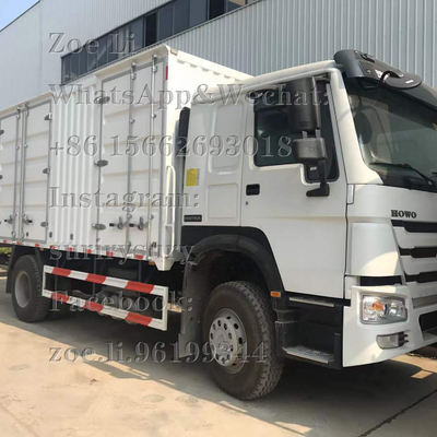 সিনোট্রুক হাও হালকা দায়িত্ব 4x2 ভারী কার্গো ট্রাক 290 এইচপি বক্স ট্রাক লরি ভ্যান সামগ্রী