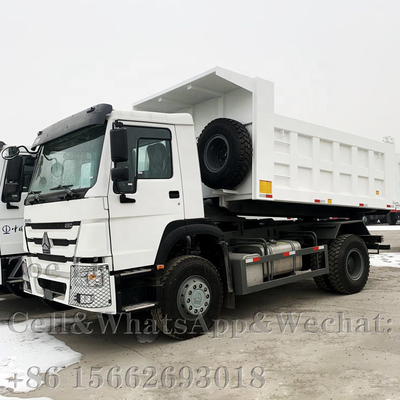 সিনোট্রুক HOWO ইউরো ২ বাম হাতের ড্রাইভিং 6x4 371hp সাদা ডাম্প ট্রাক টিপার ট্রাক কার্গো ট্রাক