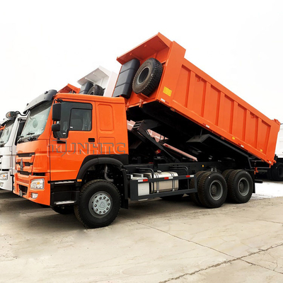 সিনোট্রুক HOWO ইউরো ২ বাম হাতের ড্রাইভিং 6x4 371hp সাদা ডাম্প ট্রাক টিপার ট্রাক কার্গো ট্রাক