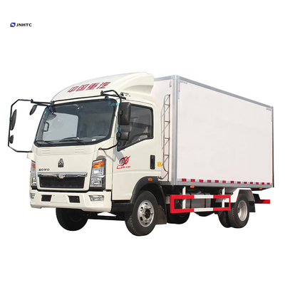 মিনি 4x2 6 চাকা 10 টন HOWO হালকা রেফ্রিজারেটেড বক্স ট্রাক ক্যারিয়ার রেফ্রিজারেটর সঙ্গে