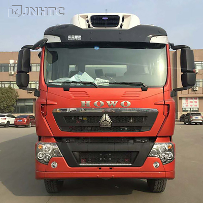 সিনোট্রুক HOWO 45cbm ফ্রিজার রেফ্রিজারেটর 8x4 রেফ্রিজারেটেড ট্রাক 20 টন রেফ্রিজারেটিং ভারী ট্রাক