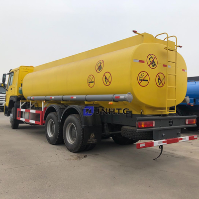 সিনোট্রুক HOWO 371hp তেল জ্বালানী ট্যাঙ্কার ট্রেলার ইউরো 2 ইউরো 3 25000L 6x4