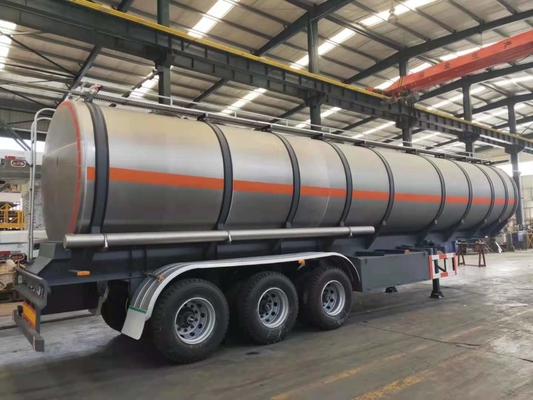 লিয়াংশান 30000l-60000l অ্যালুমিনিয়াম ফুয়েল ট্যাঙ্কার আধা ট্রেলার
