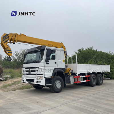 সিনোট্রুক হাও 6x4 10 দূরবীন ট্রাক মাউন্ট করা ক্রেন সোজা বাহু কার্গো ট্রাক ক্রেন