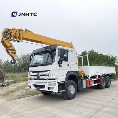 সিনোট্রুক হাও 6x4 10 দূরবীন ট্রাক মাউন্ট করা ক্রেন সোজা বাহু কার্গো ট্রাক ক্রেন