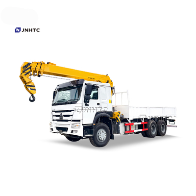 সিনোট্রুক হাও 6x4 10 দূরবীন ট্রাক মাউন্ট করা ক্রেন সোজা বাহু কার্গো ট্রাক ক্রেন