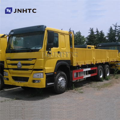 সাইডওয়াল সহ 6X4 371HP ফ্ল্যাটবেড ভারী কার্গো ট্রাক