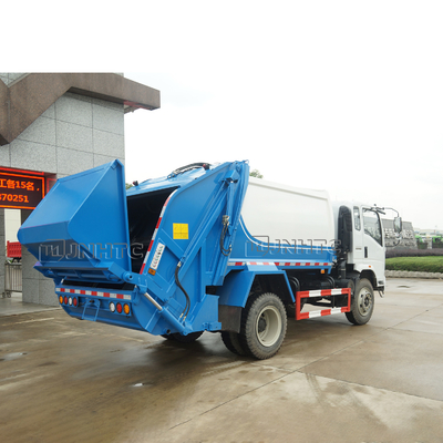 HOWO 4x2 ছোট 5m3 আবর্জনা কমপ্যাক্টর ট্রাক