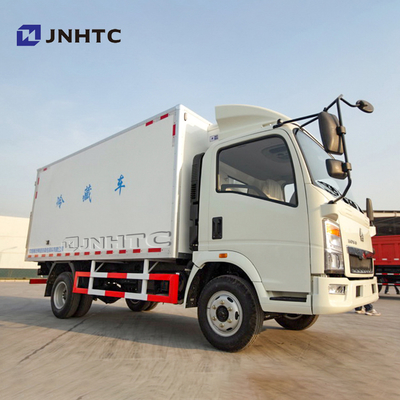 HOWO 4X2 8000kg লাইট ডিউটি ​​বাণিজ্যিক ট্রাক রেফ্রিজারেটর বক্স ট্রাক ফ্রিজার ভ্যান