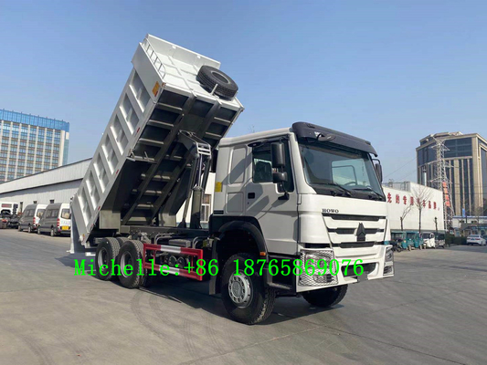 Sinotruk HOWO 6*4 হেভি ডিউটি ​​ডাম্প ট্রাক 10 হুইলার টিপার 371hp হর্সপাওয়ার 3 এক্সেল