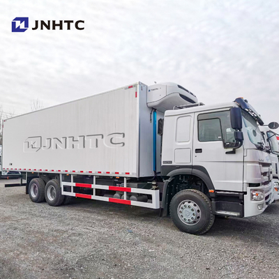 Sinotruk HOWO Euro2 6x4 রেফ্রিজারেটেড ডেলিভারি ভ্যান বেভারেজ ড্রিঙ্কস