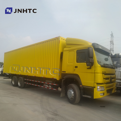 Sinotruk HOWO ভারী কার্গো ট্রাক 6*4 বক্স কার্গো ট্রাক 10 হুইলার লরি