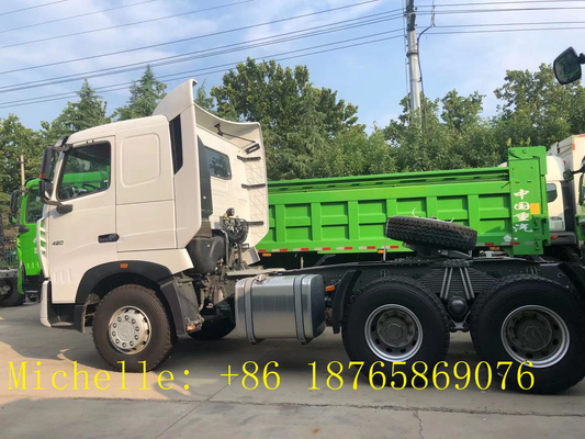 Sinotruk Howo 6*4 ট্রাক্টর ট্রাক 10 হুইলার ট্রাক্টর হেড 100 টন
