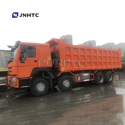 HOWO 8x4 371hp 27M3 12 চাকার সেলফ লোডিং ডাম্প ট্রাক তানজানিয়ার জন্য