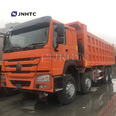 HOWO 8x4 371hp 27M3 12 চাকার সেলফ লোডিং ডাম্প ট্রাক তানজানিয়ার জন্য