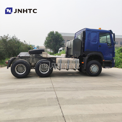 Howo 371 420hp 6X4 ব্যবহৃত ট্রাক্টর ট্রাক হেড 400L ডিজেল ট্যাংক