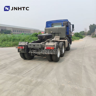 Howo 371 420hp 6X4 ব্যবহৃত ট্রাক্টর ট্রাক হেড 400L ডিজেল ট্যাংক