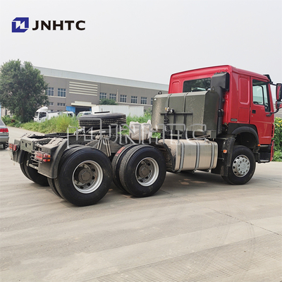ব্যবহৃত ট্রাক্টর হেড ট্রেলার 95 Km/h 30 Tons 6x6 ব্যবহৃত Howo ট্রাক্টর ট্রাক ট্রেলার হেড