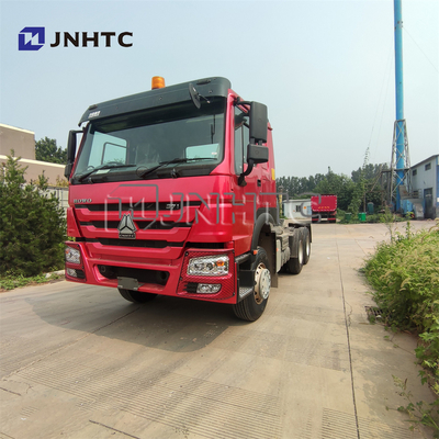 ব্যবহৃত ট্রাক্টর হেড ট্রেলার 95 Km/h 30 Tons 6x6 ব্যবহৃত Howo ট্রাক্টর ট্রাক ট্রেলার হেড
