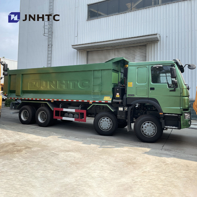 ইউ টাইপ কার্গো বডি সহ HOWO 6X4 371HP সবুজ 20 কিউবিক টিপার ট্রাক