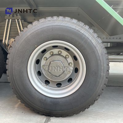 ইউ টাইপ কার্গো বডি সহ HOWO 6X4 371HP সবুজ 20 কিউবিক টিপার ট্রাক