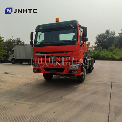 Howo ব্যবহৃত ট্রাক্টর হেড ট্রেলার 95 Km/h 30 Tons 6x6