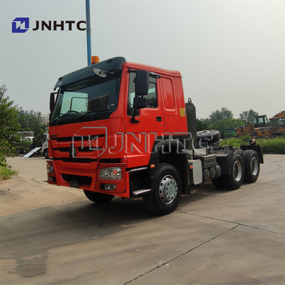 Howo ব্যবহৃত ট্রাক্টর হেড ট্রেলার 95 Km/h 30 Tons 6x6
