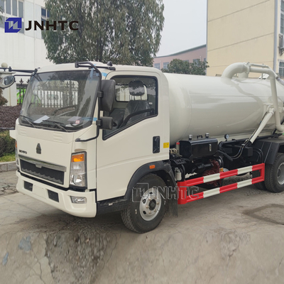 Sinotruk HOWO 4X2 স্যুয়েজ সাকশন ট্রাক ইউরো 3 Rhd LHD 5000 লিটার