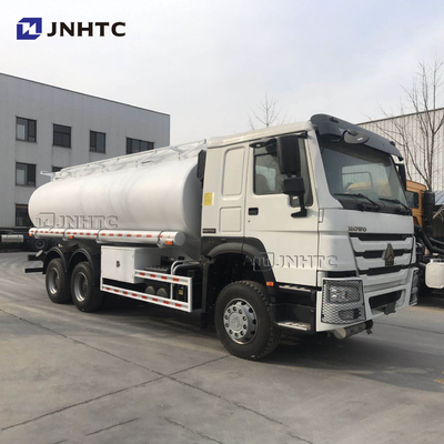 HOWO 6x4 336hp জ্বালানি ট্যাঙ্কার ট্রাক 20cbm ট্যাঙ্কার সহ