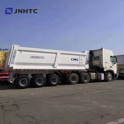 3 এক্সেল ট্রাক্টর ডাম্প সেমি ট্রেলার ট্রাক 40t এয়ার সাসপেনশন
