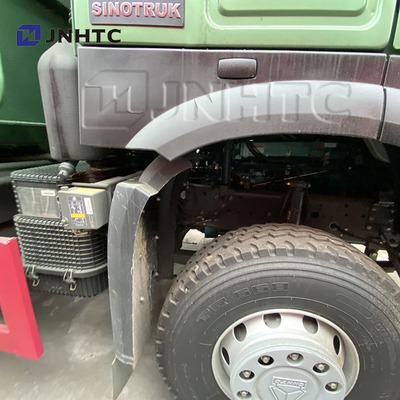 সিনোট্রুক 6X4 371HP হেভি ডিউটি ​​ডাম্প ট্রাক গ্রিন 20 কিউবিক টিপার ট্রাক