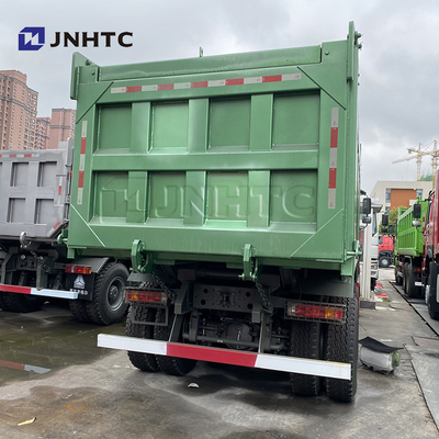 সিনোট্রুক 6X4 371HP হেভি ডিউটি ​​ডাম্প ট্রাক গ্রিন 20 কিউবিক টিপার ট্রাক