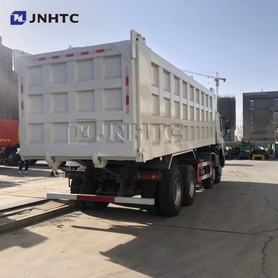 Sinotruk Howo Benz হোয়াইট ডাম্প ট্রাক 50T 12 চাকার ডান হাত ড্রাইভ নতুন মডেল
