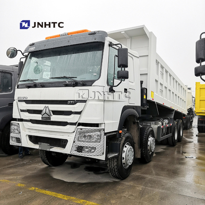 Sinotruk Howo Benz হোয়াইট ডাম্প ট্রাক 50T 12 চাকার ডান হাত ড্রাইভ নতুন মডেল