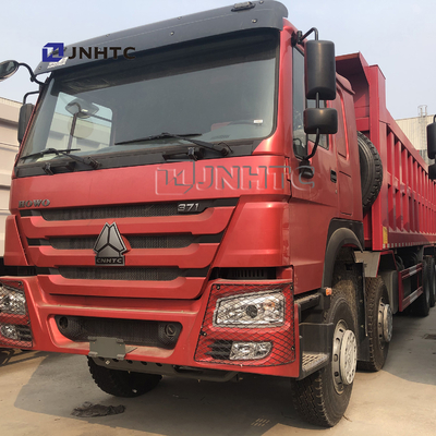 25m3 হেভি ডিউটি ​​ডাম্প ট্রাক 12 চাকার 371hp 8x4 লেফট হ্যান্ড ড্রাইভ