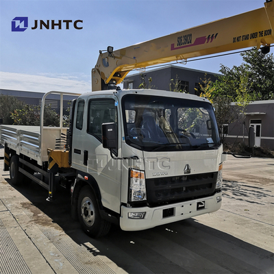 CRANE RHD 10 টন ট্রাক সহ SINOTRUK HOWO 4X2 লাইট ডিউটি ​​কমার্শিয়াল ট্রাক