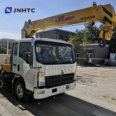 CRANE RHD 10 টন ট্রাক সহ SINOTRUK HOWO 4X2 লাইট ডিউটি ​​কমার্শিয়াল ট্রাক