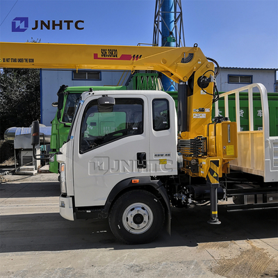 CRANE RHD 10 টন ট্রাক সহ SINOTRUK HOWO 4X2 লাইট ডিউটি ​​কমার্শিয়াল ট্রাক