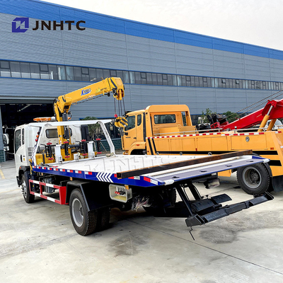 Sinotruk HOWO 4x2 3-12টন হালকা ফ্ল্যাটবেড কার্গো রেকার ক্রেন ট্রাক