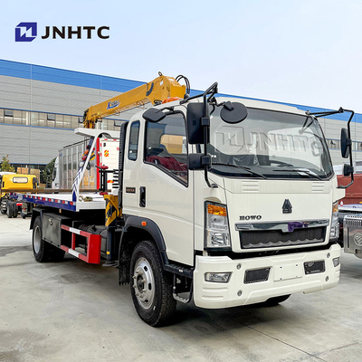 Sinotruk HOWO 4x2 3-12টন হালকা ফ্ল্যাটবেড কার্গো রেকার ক্রেন ট্রাক