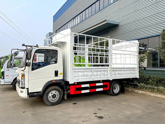 HOWO 4X2 5-10T লাইট ডিউটি ​​কমার্শিয়াল ট্রাক স্টেক বেড ট্রাক