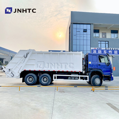 Sinotruk Howo 6x4 10 চাকার 16CBM আবর্জনা কমপ্যাক্টর যানবাহন ঝুলন্ত বালতি