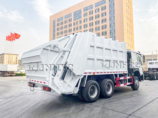 Sinotruck Howo 6x4 10 চাকার 16CBM আবর্জনা কমপ্যাক্টর ট্রাক ঝুলন্ত বালতি