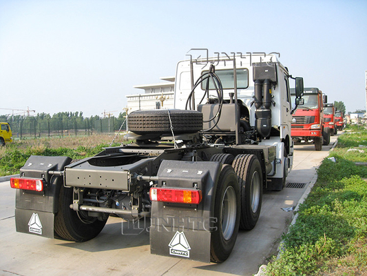 10 চাকার 371 হাওও ট্র্যাক্টর হেড HOWO ট্রেলার হেড 50T 6X4