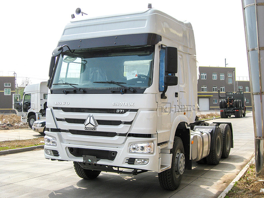 Sinotruk Howo 6x4 10 চাকার কমপ্যাক্ট ট্র্যাক্টর ট্রেলার ডিজেল ইঞ্জিন 371hp 420hp