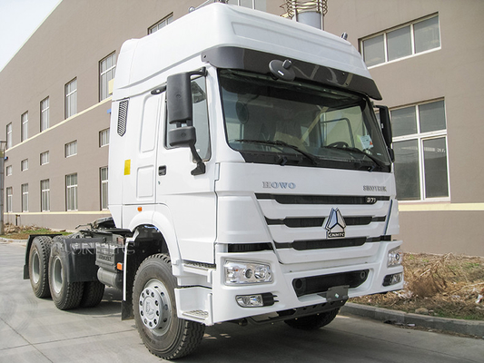 LHD Howo 6x4 10 চাকার প্রাইম মুভার ট্রাক ডিজেল ইঞ্জিন 371hp 420hp