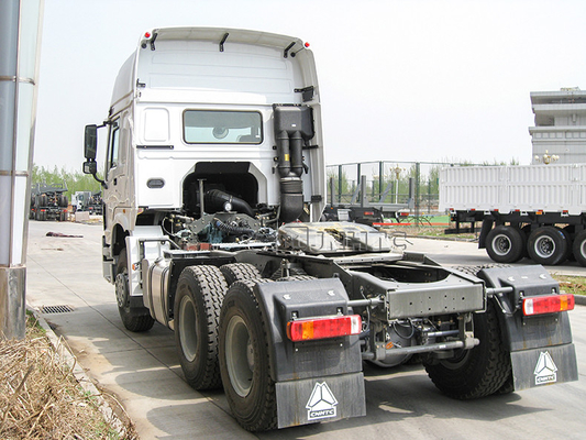 LHD Howo 6x4 10 চাকার প্রাইম মুভার ট্রাক ডিজেল ইঞ্জিন 371hp 420hp